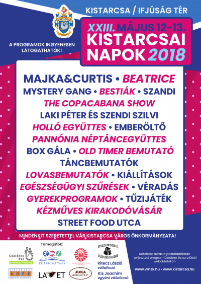 Kistarcsai napok plakátok / 2018
